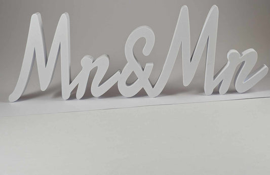 Mr & Mr 3D Printed Wedding Signage | Table Decoration | Wedding Decoration | Engagement