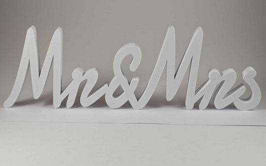 Mr & Mrs 3D Printed Wedding Signage | Table Decoration | Wedding Decoration | Engagement